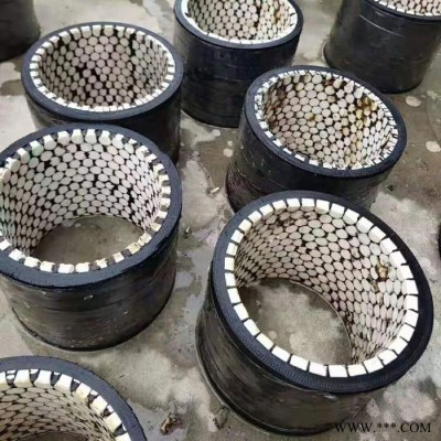 瑞銘 鋼廠專用耐磨陶瓷膠管 2寸法蘭內襯陶瓷橡膠管