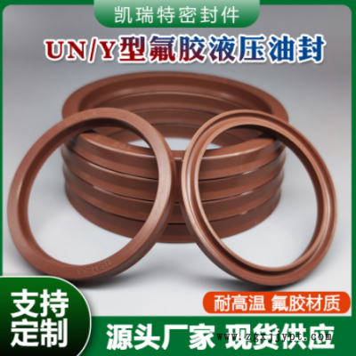 氟膠UN型液壓油封 氟膠密封圈 耐高溫耐酸堿 內徑56-80