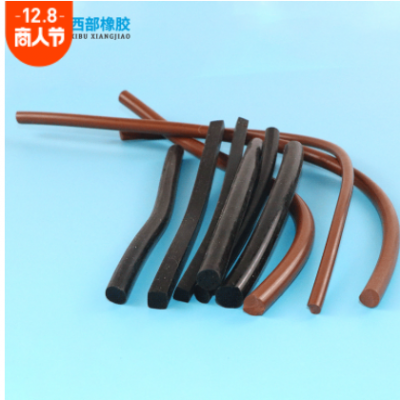 批發橡膠氟膠條 防撞裝飾O型圓條耐油氟膠制品非耐高溫丁 青密封條