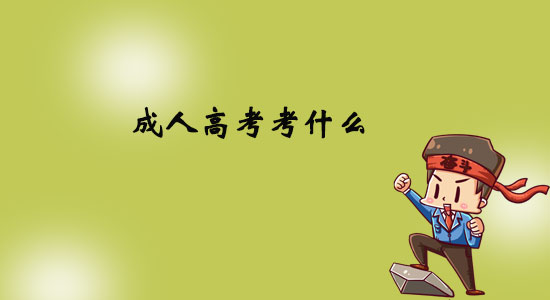 成人高考考什么？