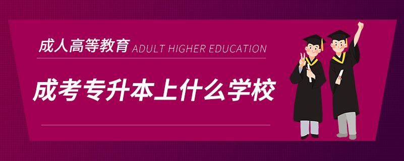成考專升本上什么學校