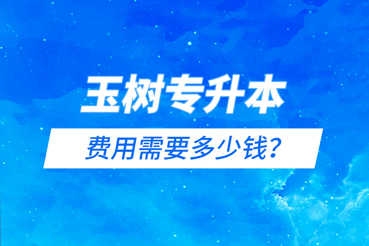玉樹專升本費用需要多少錢？