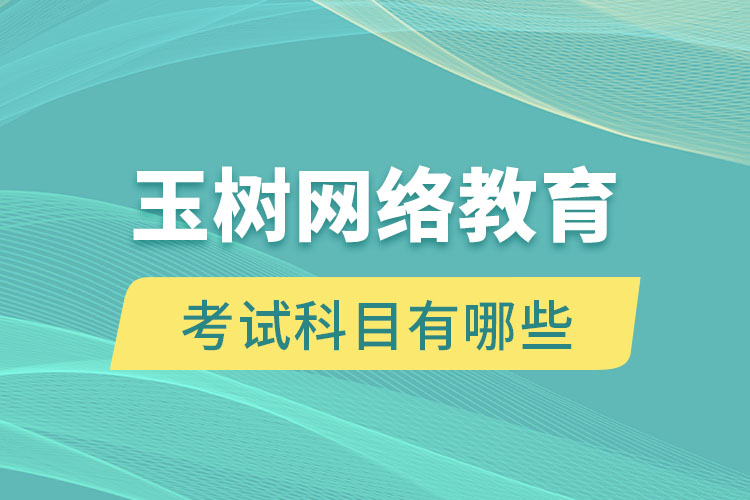 玉樹網(wǎng)絡(luò)教育考試科目有哪些？