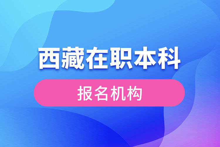 西藏在職本科報名機構