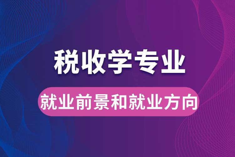 稅收學專業(yè)就業(yè)前景和就業(yè)方向