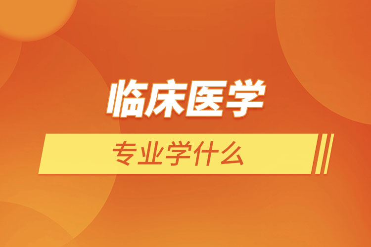 臨床醫(yī)學專業(yè)學什么