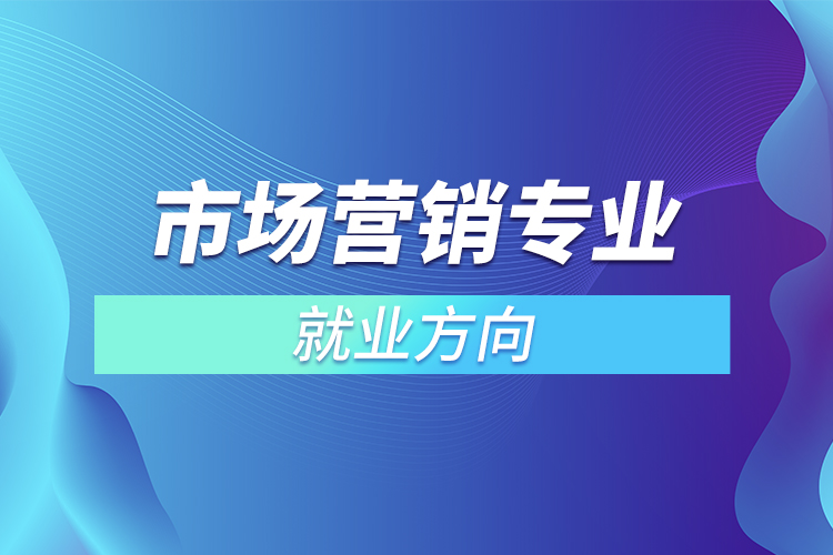 市場(chǎng)營(yíng)銷(xiāo)專(zhuān)業(yè)就業(yè)方向