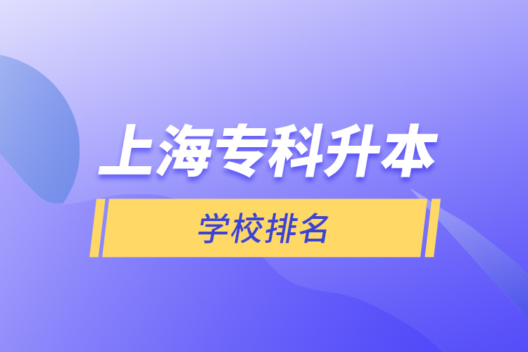 上海?？粕緦W(xué)校排名