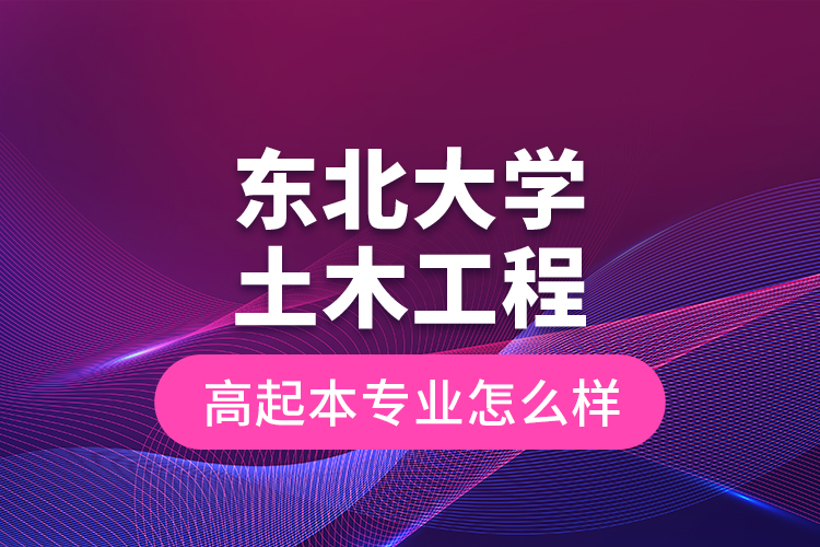 東北大學土木工程高起本專業(yè)怎么樣？